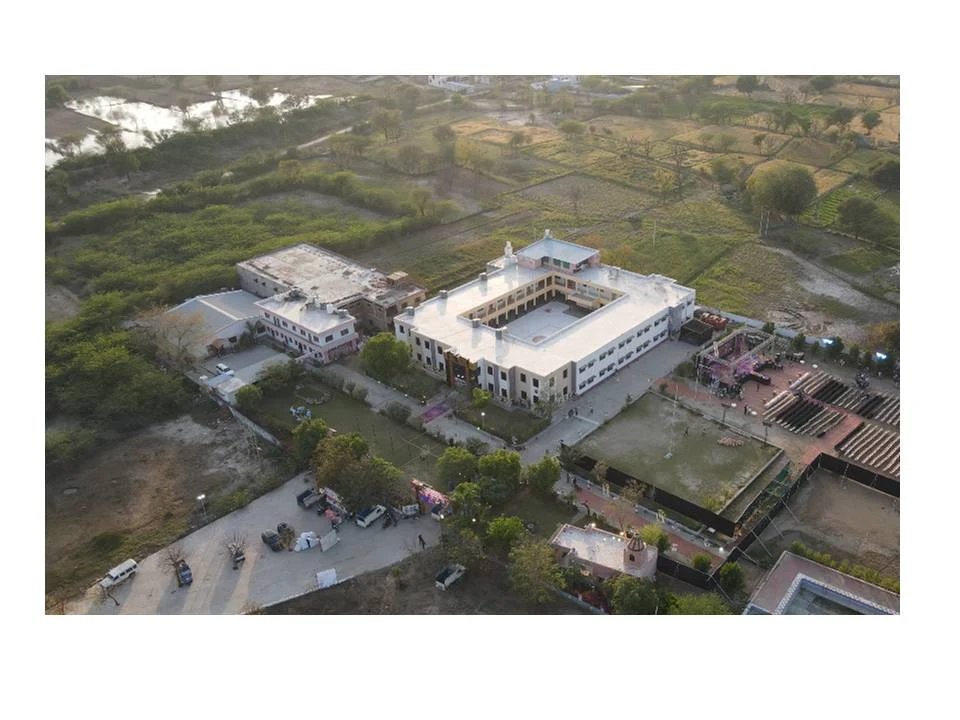 Aerial View of School Campus